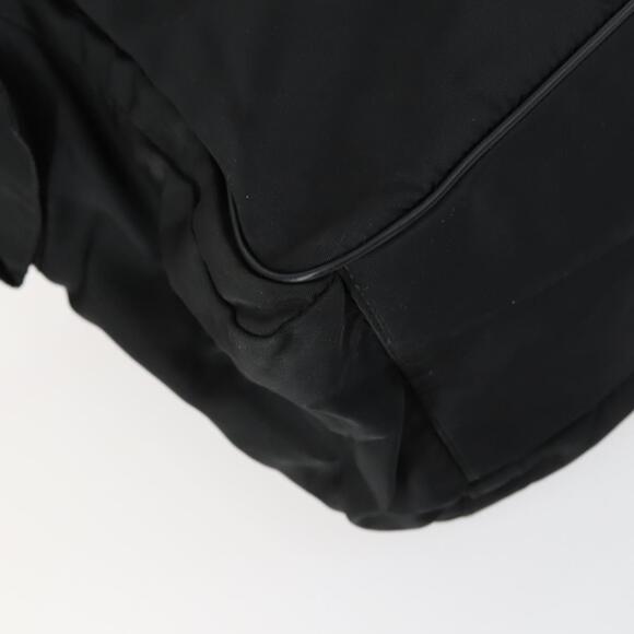 PRADA Shoulder Bag Nylon Black Silver Auth ka1156